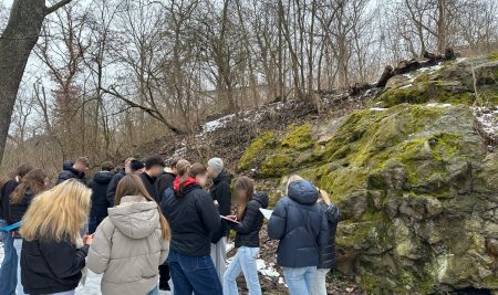 Geologischer Spaziergang im Geographiekurs Klasse 10
